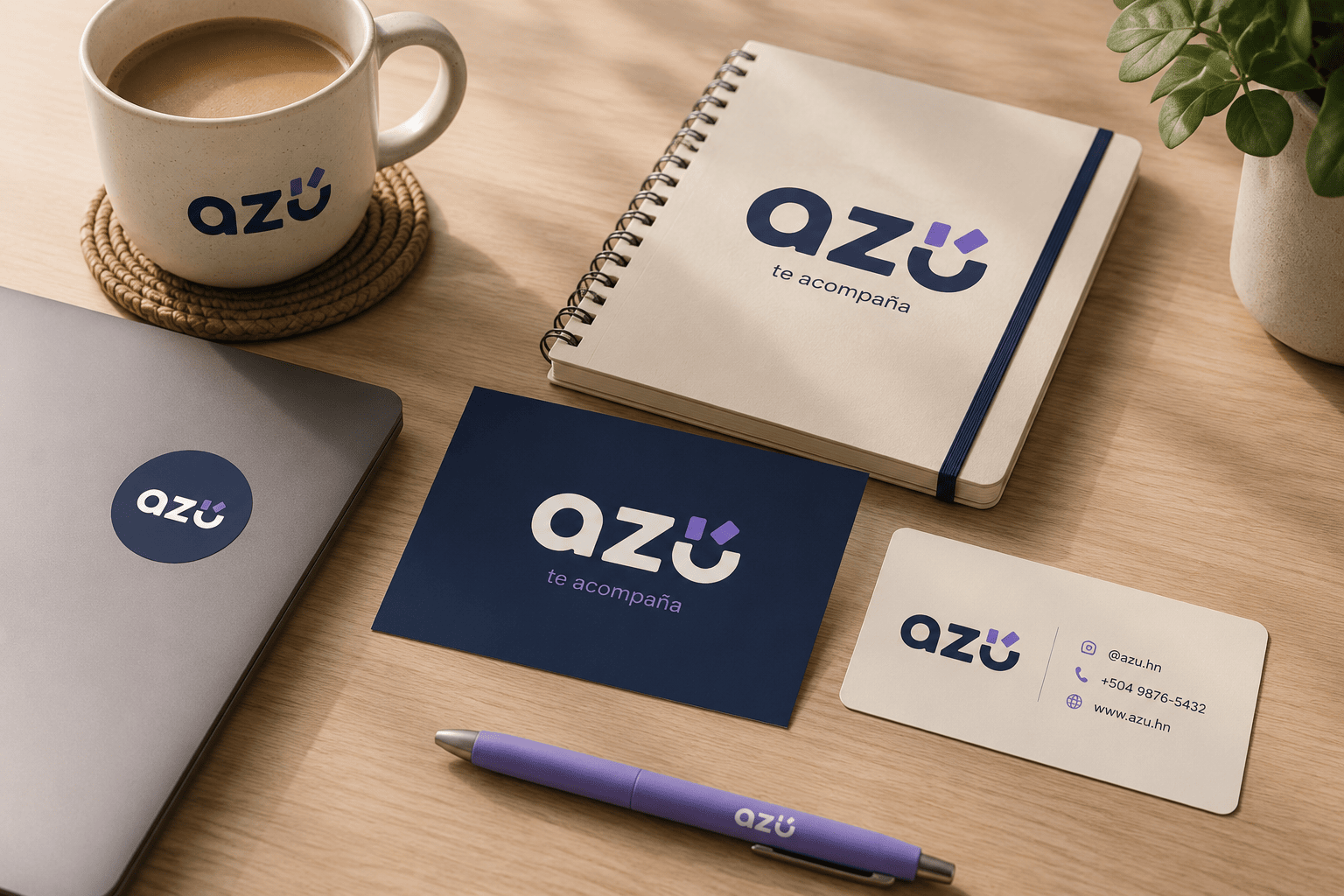 Branding e identidad de marca Azú por Koyopa Studio